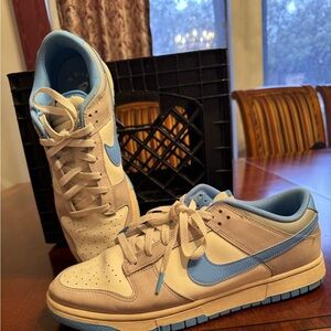 Nike Dunk Low Light Smoke Grey University Blue Shoes